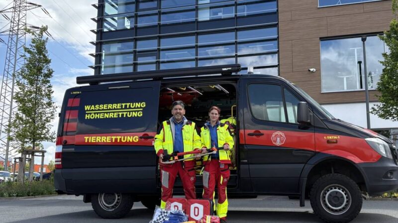 Spende von Wermelskirchener Unternehmen: Schnelle, sichere Hilfe: Dönges unterstützt Essener Tierrettung