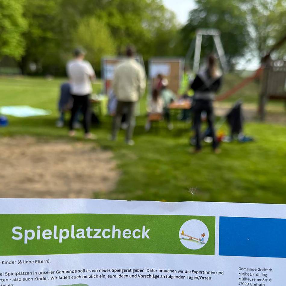 Neue Spielgeräte sollen her: Kinder bewerten Spielplätze in Grefrath