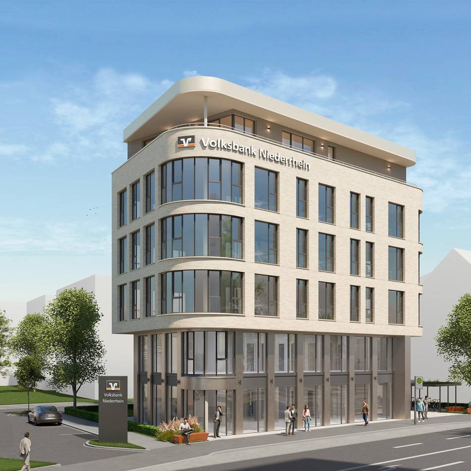 Zeichen für Eigenständigkeit: Volksbank plant Millionen-Neubau in der Moerser Innenstadt
