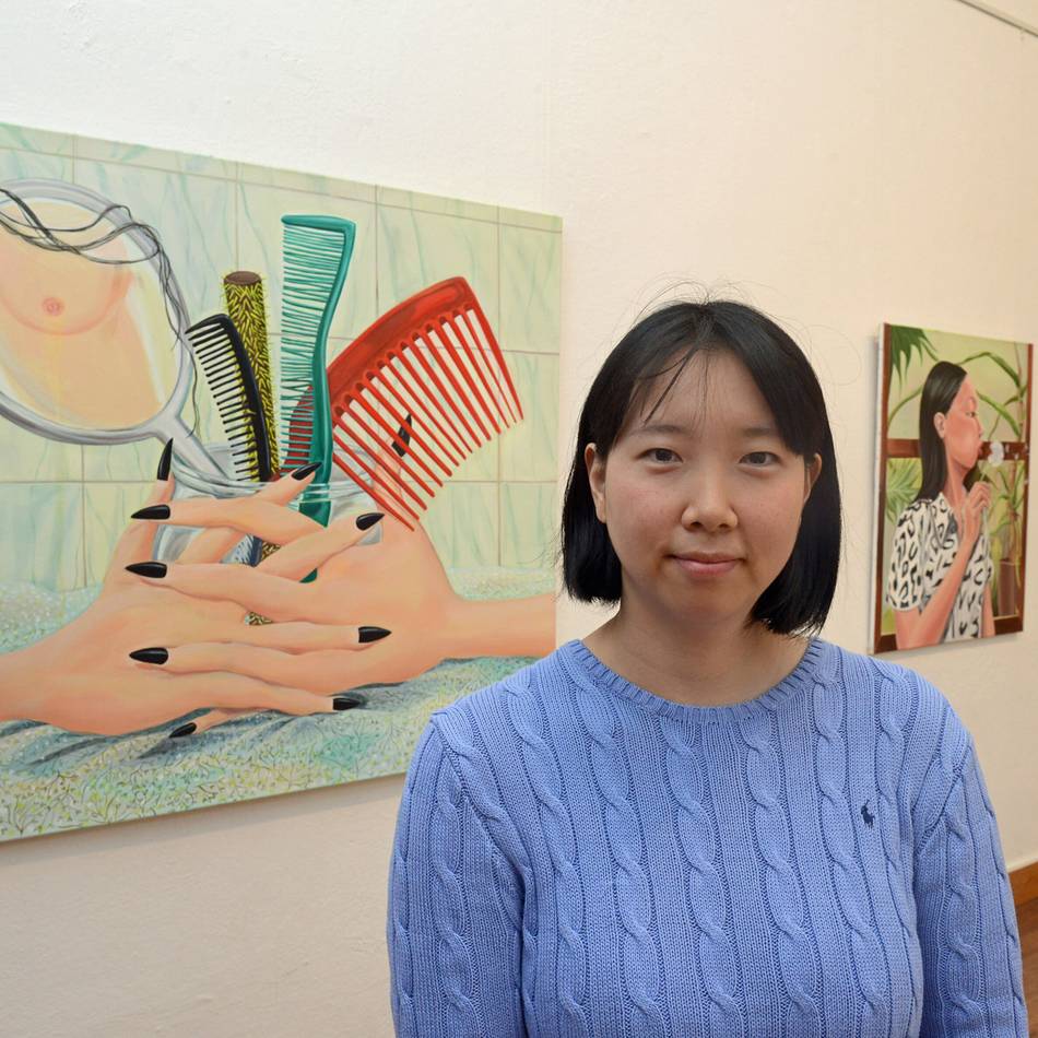 Ausstellung im Neusser Kunstraum: Großformatige Bilder voller Rätsel und Überraschungen