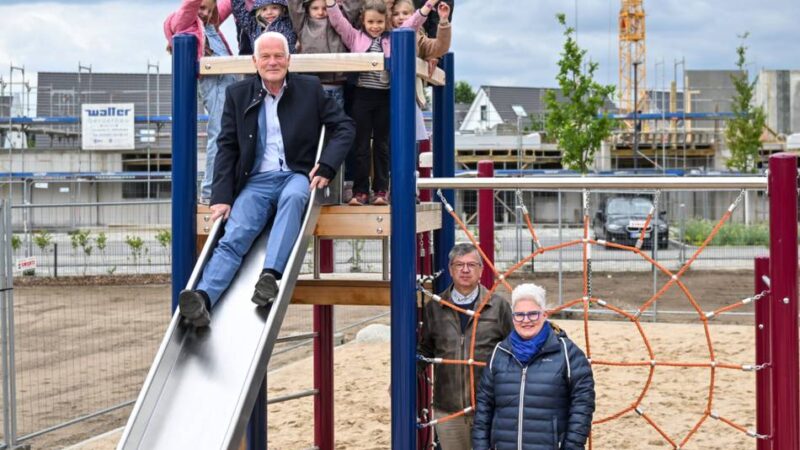 Im Baugebiet „Auf dem Zanger“: Neuer Spielplatz in St. Hubert ist fertig