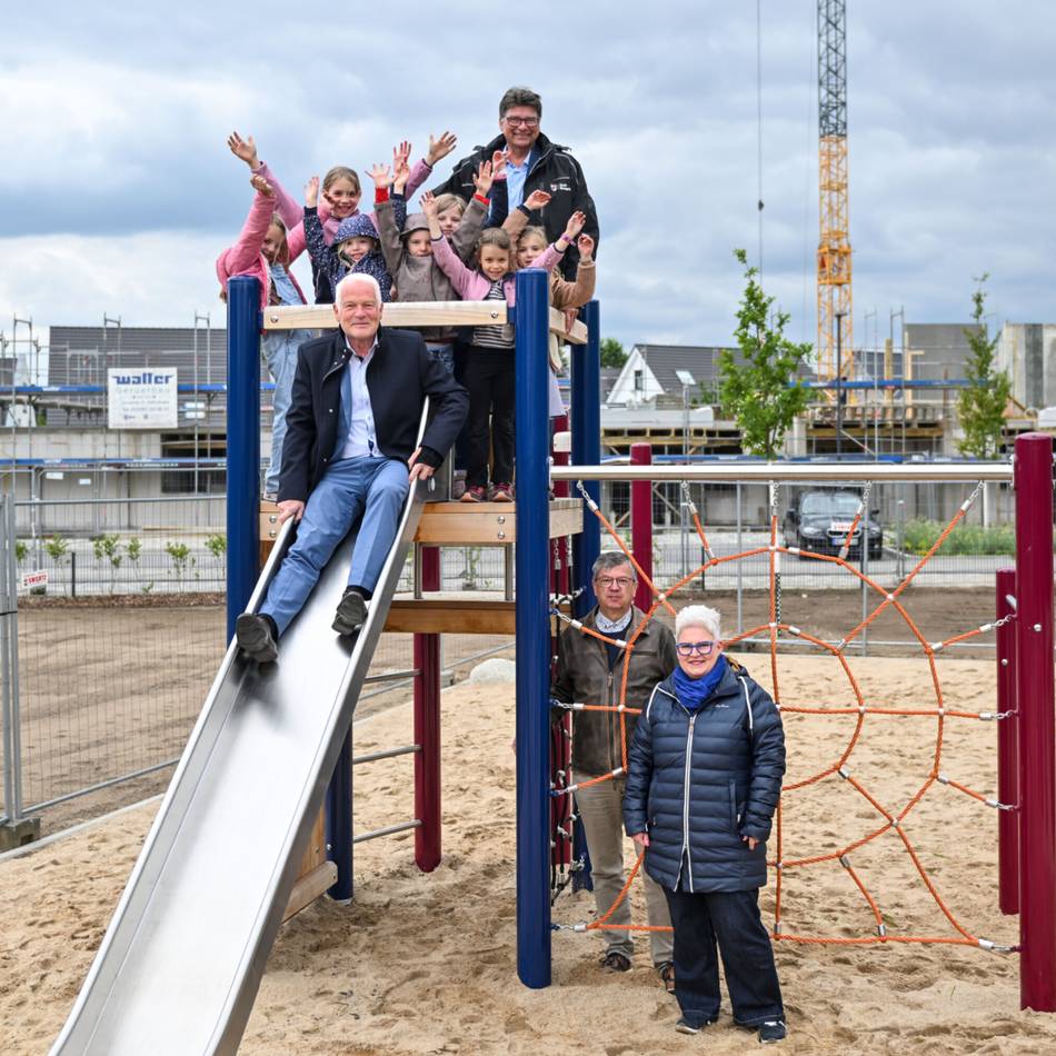 Im Baugebiet „Auf dem Zanger“: Neuer Spielplatz in St. Hubert ist fertig