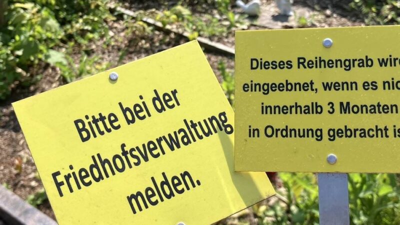 Friedhöfe in Nettetal: Ungepflegte Gräber werden eingeebnet