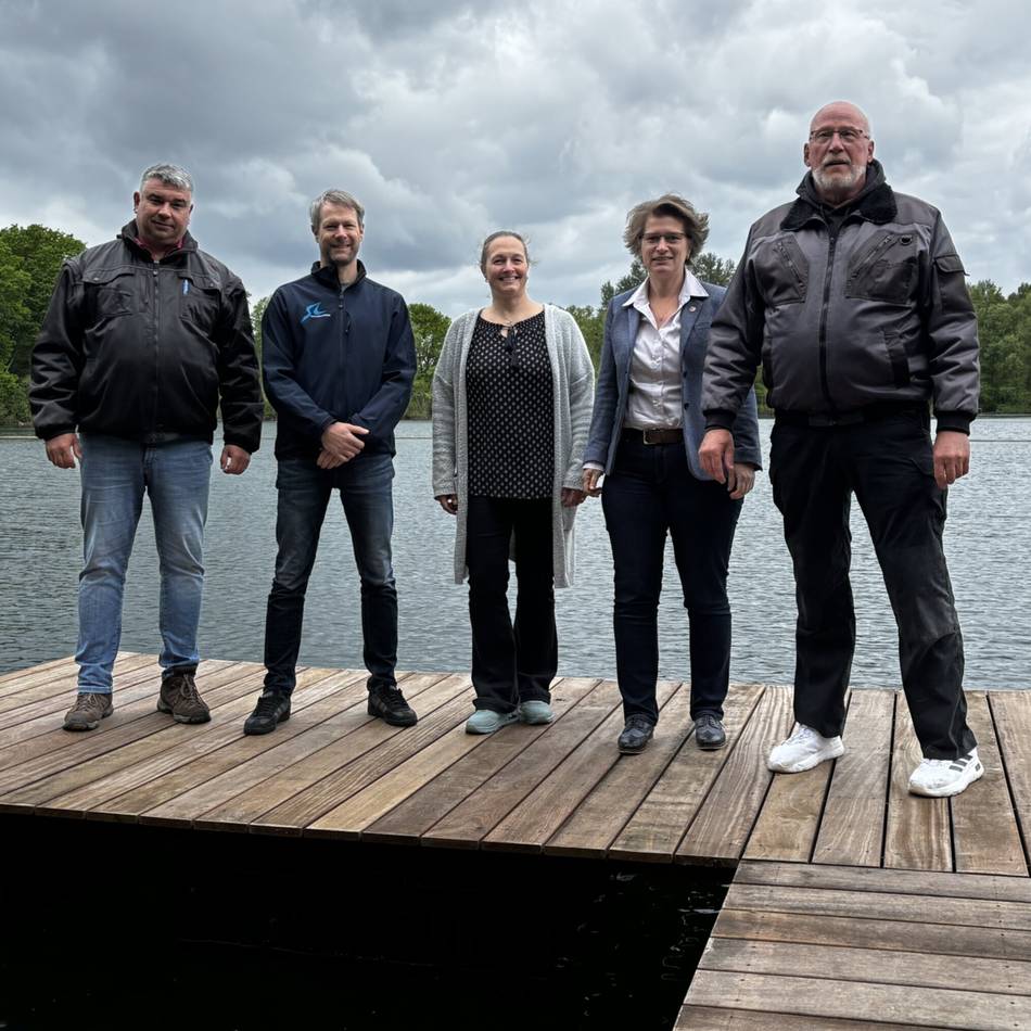 Projekt des Angelsportvereins: Neuer Bootssteeg am Eyller See steht kurz vor der Fertigstellung