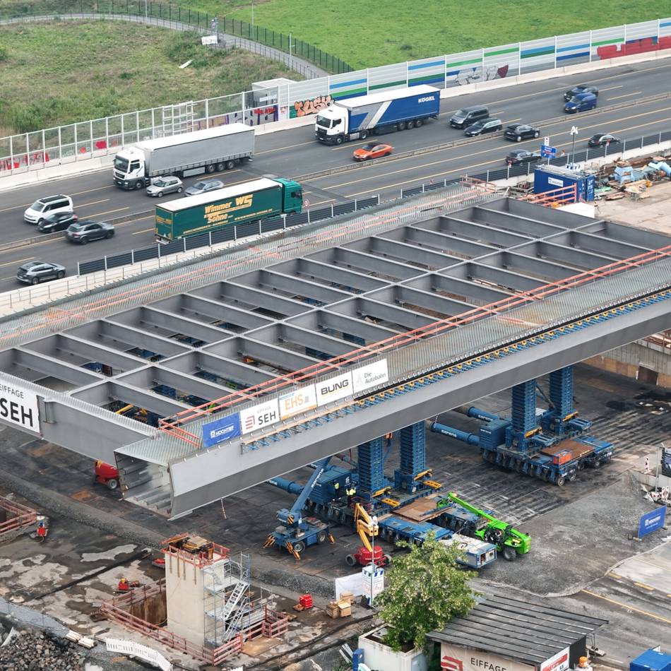 Großbaustelle in Leverkusen: Vollsperrung der A59 in Leverkusen endet am Mittwoch