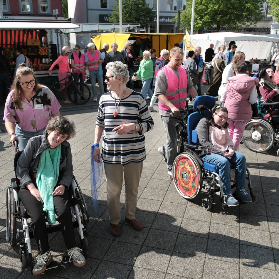 Pro Mobil in Heiligenhaus: Inklusiver Aktionstag bringt viele Perspektivwechsel