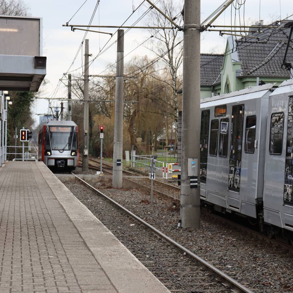Arbeiten der Rheinbahn in Meerbusch: Stadtbahn-Linien U76 und U70 halten ab Freitag nicht in Meerbusch