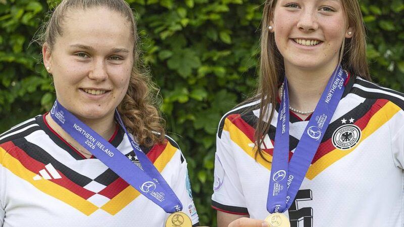 Spalier auf dem Schulhof: Die Fußball-Europameisterinnen verraten ihr scharfes Erfolgsrezept