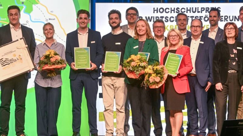 Hochschulpreis der Kreis-WfG: Preisverleihung im Zeichen des Wandels