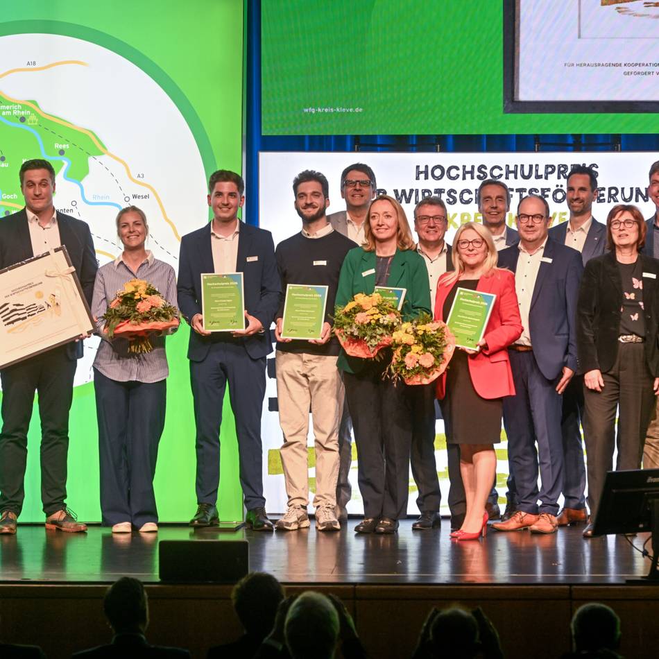 Hochschulpreis der Kreis-WfG: Preisverleihung im Zeichen des Wandels