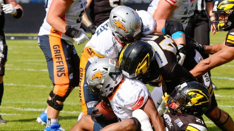 Sieg im Top-Spiel der GFL2 Nord: Ravens-Defense lässt Rostock kaum zur Entfaltung kommen