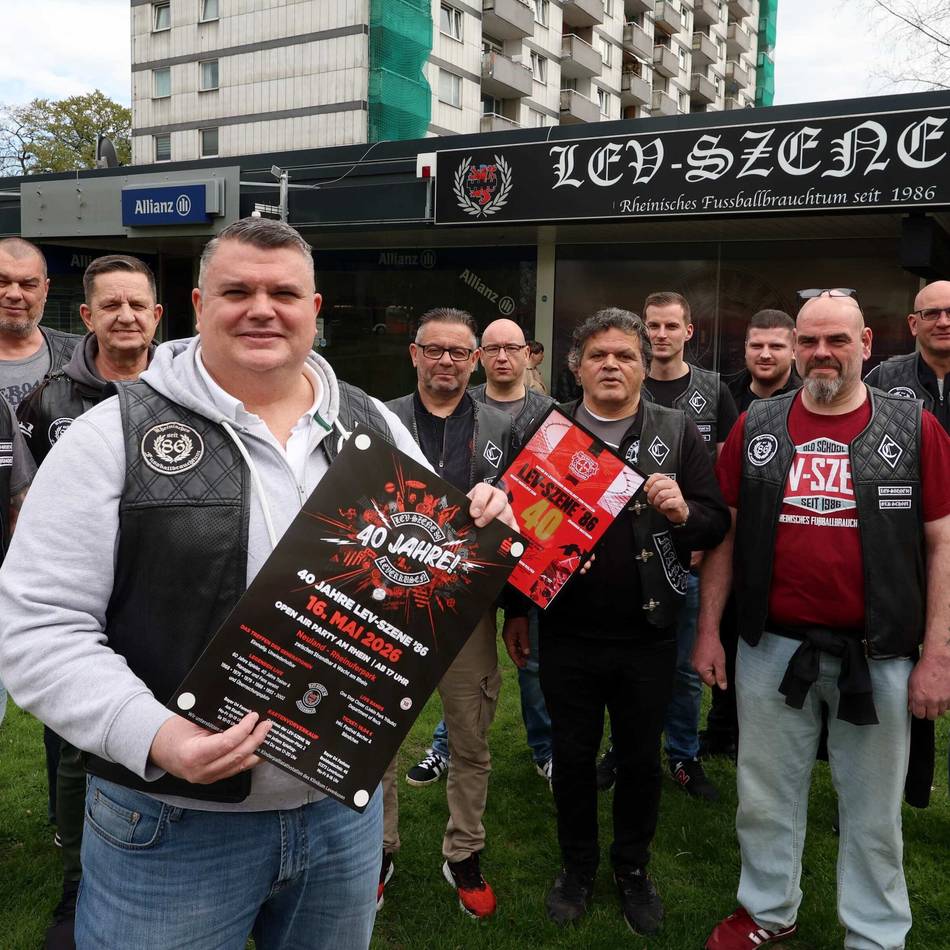 Bayer 04-Fanclub wird 40: „Lev-Szene ‘86“ feiert Open-Air-Geburtstagsparty im Leverkusener Rheinufer-Park