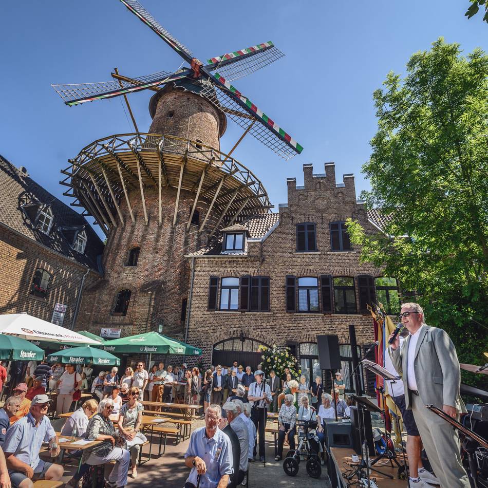 Mühlentag in Kalkar: Kalkar feiert seine restaurierte Mühle – nur der Wind fehlte