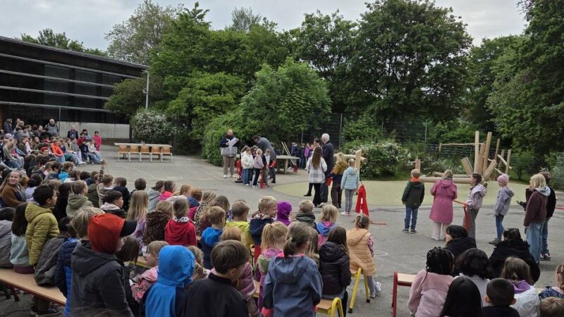 Erweiterung in Erkelenz: Hof der Luise-Hensel-Schule wächst