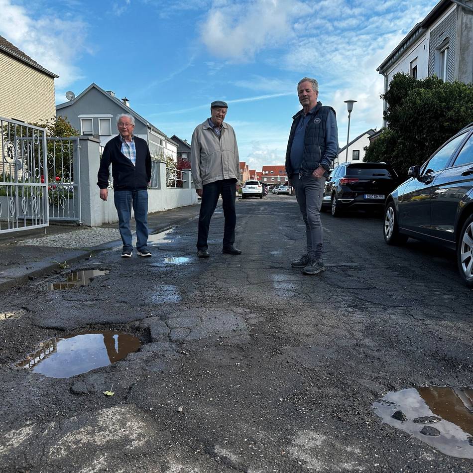 Straßenschäden in Mönchengladbach: Eine der schlimmsten Buckelpisten der Stadt