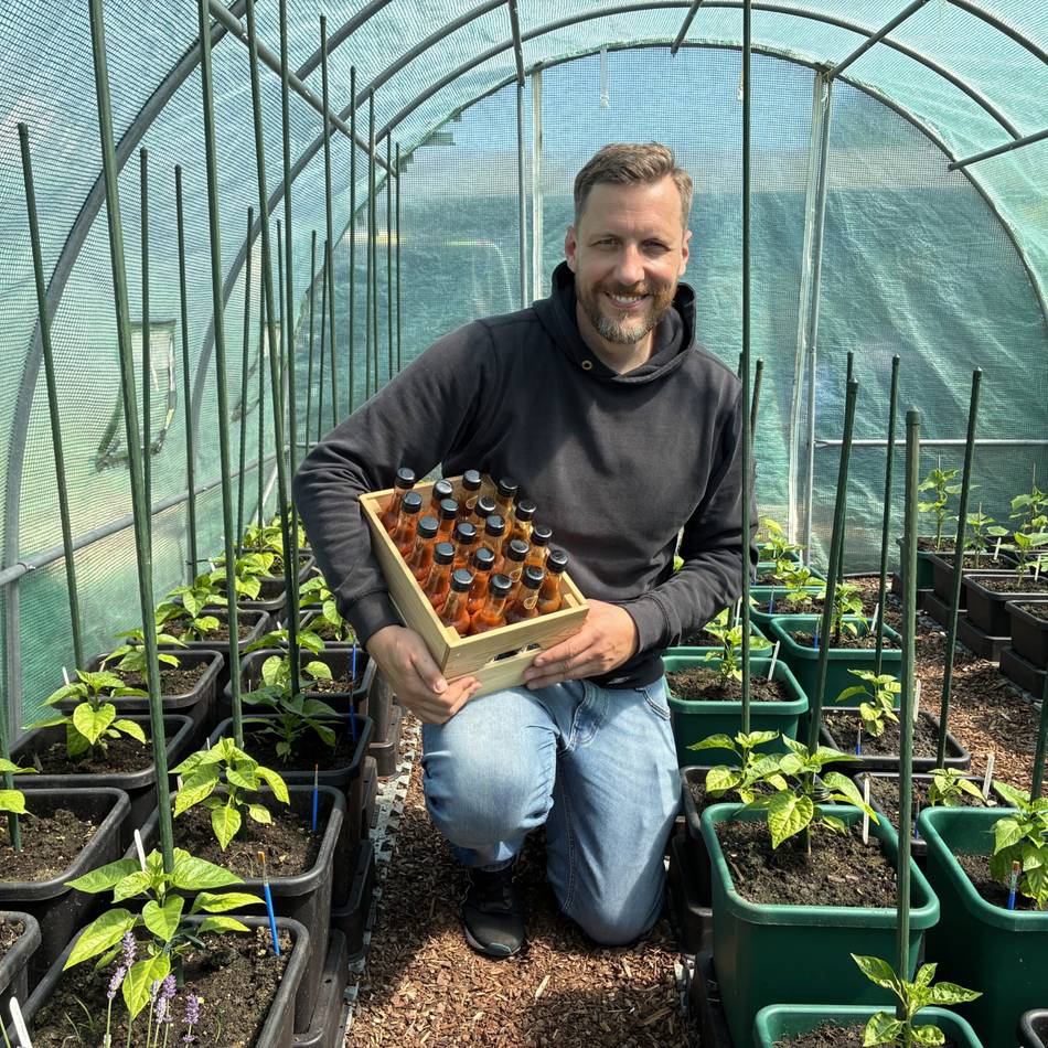 Auch für „Schärfe-Anfänger“ geeignet: Mit Chilis aus eigenem Anbau – Grevenbroicher ist Herr der scharfen Soßen