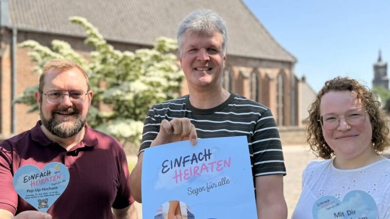 Kirche stellt Musik und Brautstrauß: Evangelische Kirche in Kleve bittet Paare zur Spontan-Hochzeit