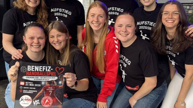 Sportlerinnen aus Radevormwald und Solingen: Handballerinnen veranstalten ein Benefiz-Spiel