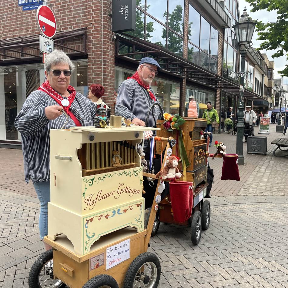 Jede Menge los in der Stadt: Der Renner beim Gocher Maifest war das Steintor in 3D