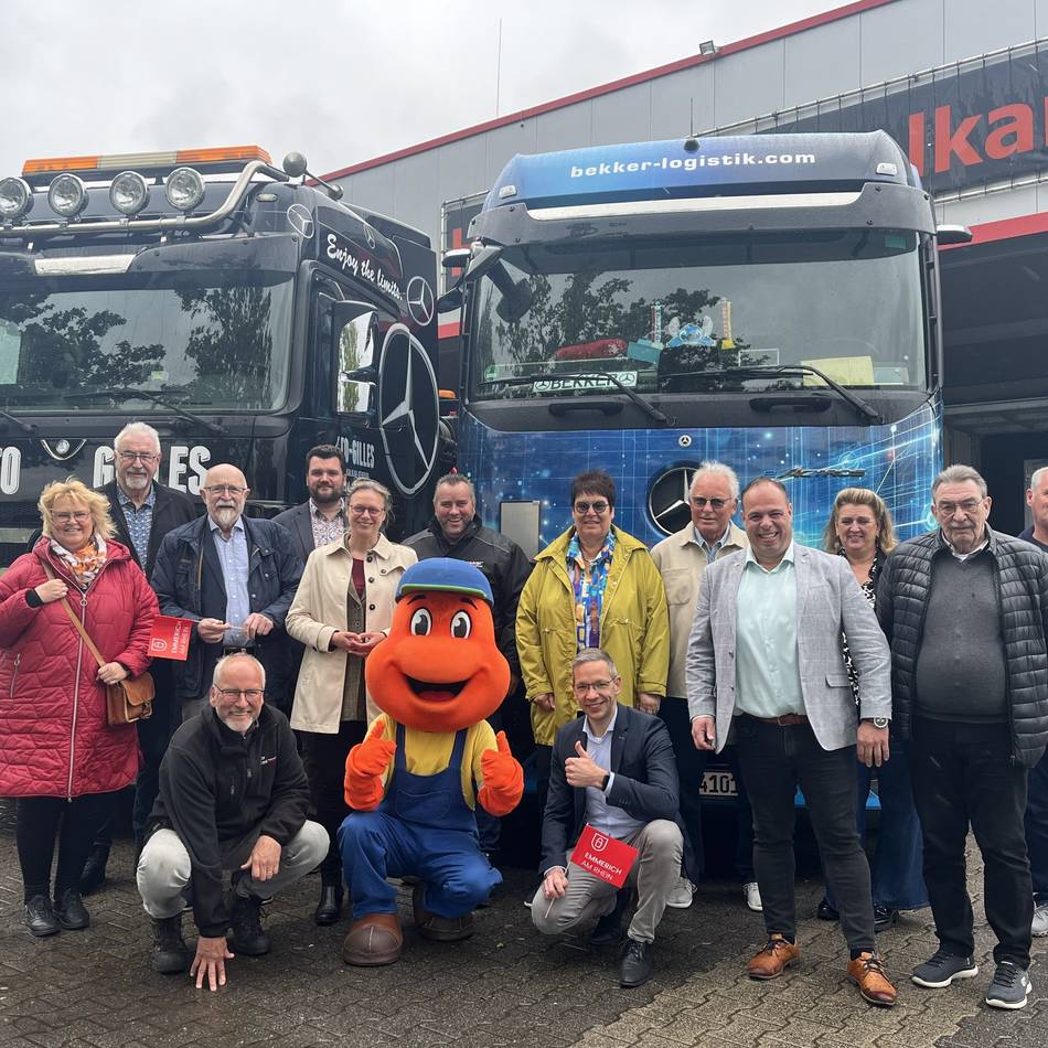 Wunderland on Wheels in Kalkar: 100 Trucks fahren für schwer kranke Kinder durch den Niederrhein
