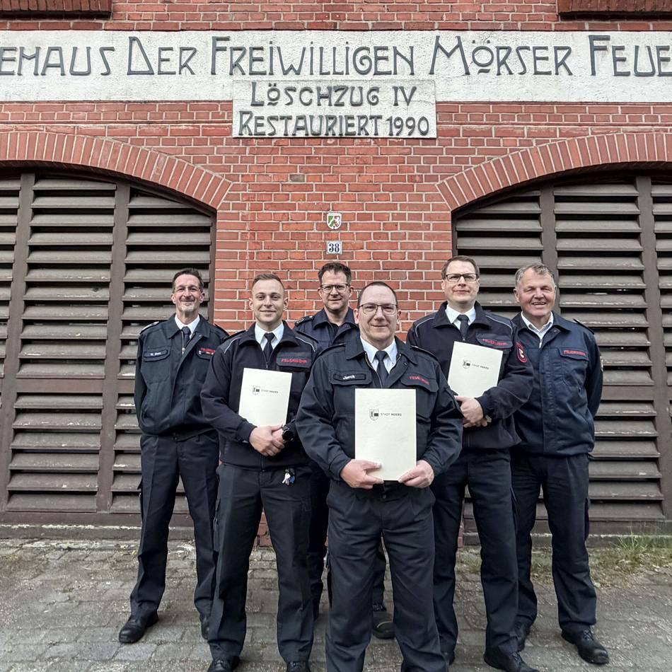 Feuerwehr in Moers: Löschzug Scherpenberg bekommt neue Führungsriege
