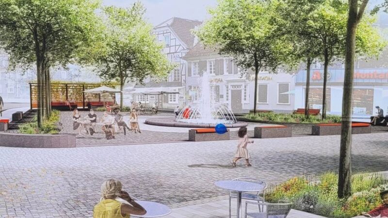 Bauarbeiten in Hückeswagen: So läuft der Umbau des Wilhelmplatzes