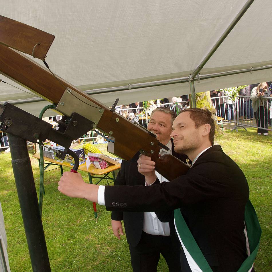 Schützenfest: Matti Quinders ist der erste König der neuen Schützengemeinschaft