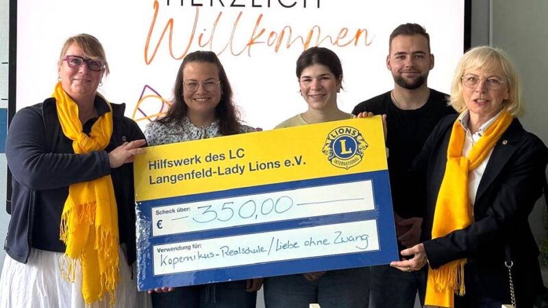 Prävention in Langenfeld: Lady Lions finanzieren Workshops über Loverboy-Methode