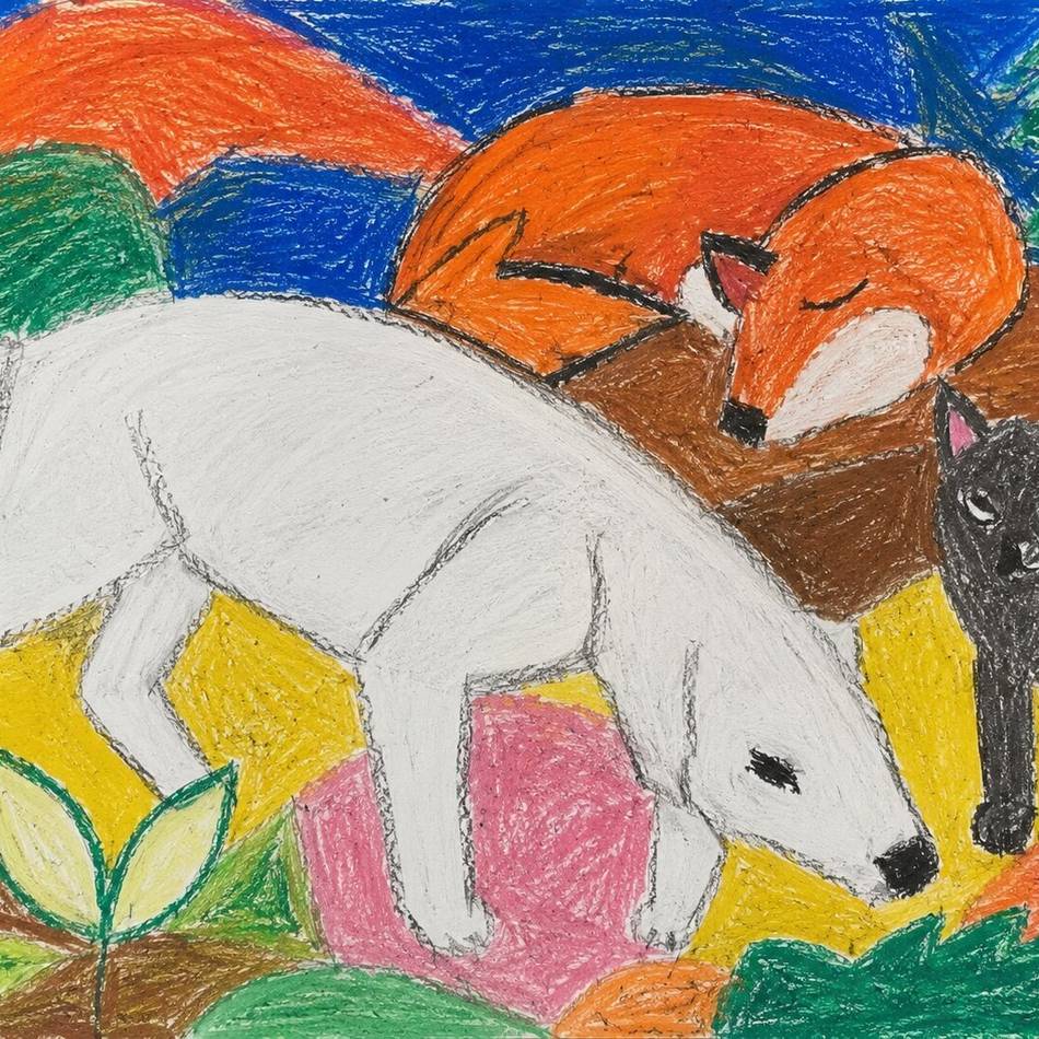 Ausstellung in der Statt-Galerie Straelen: Schüler der Katharinen-Grundschule malen „Krafttiere“