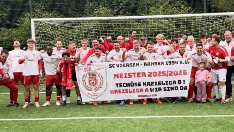 Überlegener B-Liga-Meister: SC Viersen-Rahser kehrt in die Kreisliga A zurück