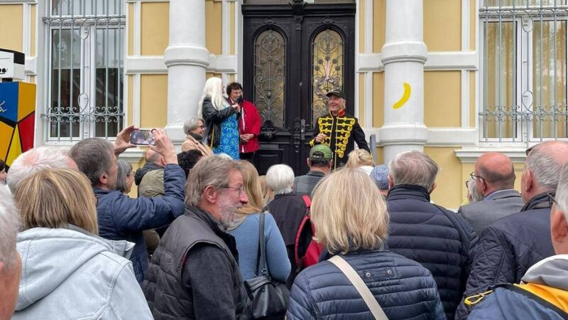 Zwei Exzellenzbananen für Grevenbroich: Bananensprayer hat sich in der Stadt verewigt