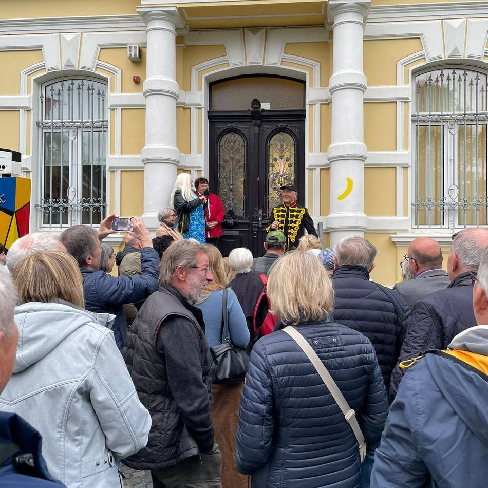 Zwei Exzellenzbananen für Grevenbroich: Bananensprayer hat sich in der Stadt verewigt