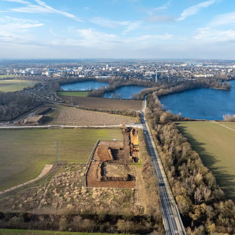 Monheim: Mega beginnt Bau der neuen Umspannanlage am Fahnenacker