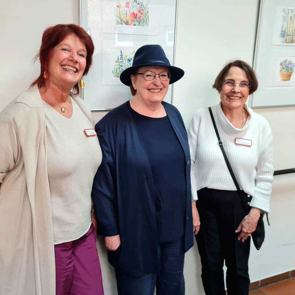 Ausstellung in Moers: Wie eine Moerserin die Liebe zum „Malen mit Wasser“ entdeckte