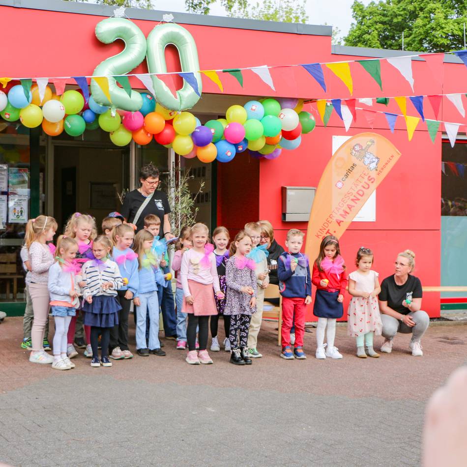 In Herongen und in Geldern: Drei Kitas der Caritas feiern Jubiläen