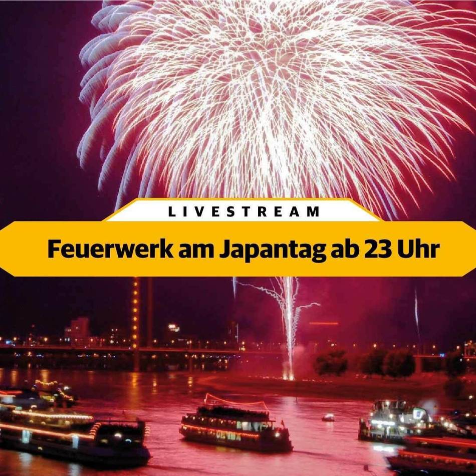 Jetzt anschauen: Das Feuerwerk zum Japan-Tag in Düsseldorf im Relive-Video