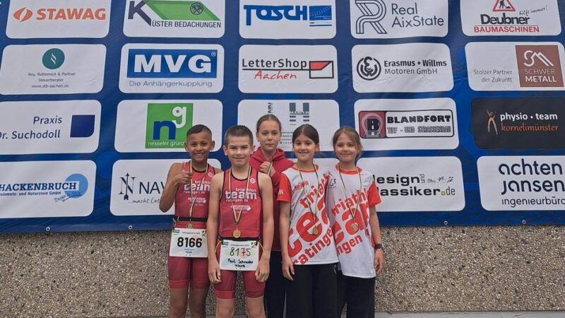 Gute Leistungen in Aachen: Der Triathlon-Nachwuchs punktet in der Schnupperserie