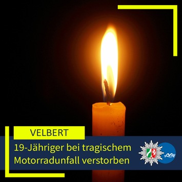 POL-ME: 19-jähriger Motorradfahrer bei Alleinunfall ums Leben gekommen – 2606112