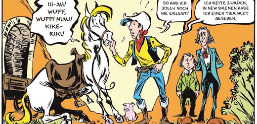 Lucky-Luke-Hommage: Wie die deutschen Nervensägen Brüder Grimm einem Cowboy den Schlaf rauben