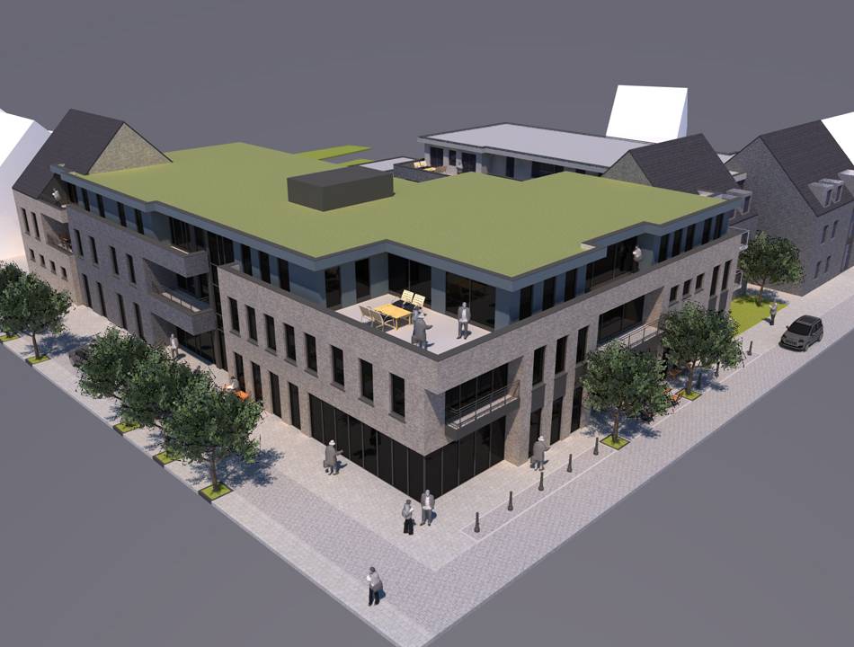 Neues Wohn-und Geschäftsgebäude in Weeze: So soll das Cyriakusplatz-Carrée in Weeze aussehen