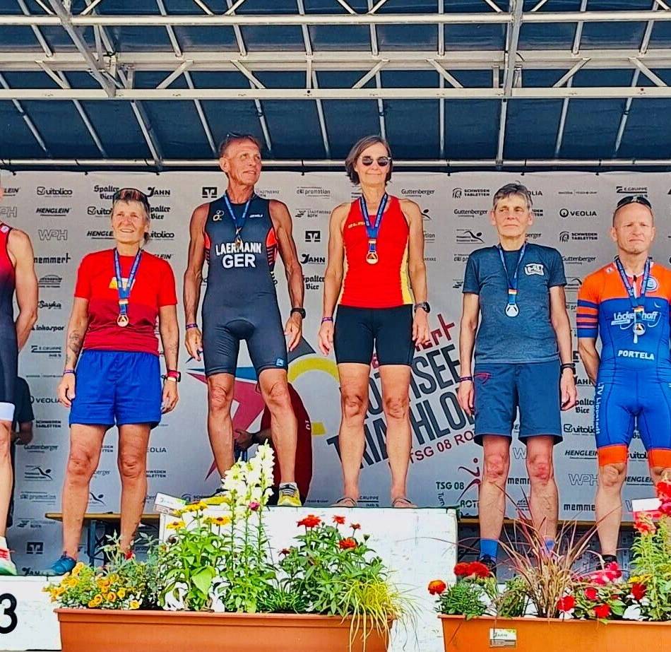 Beim Rothsee-Triathlon: Erkelenzer Laermann wird Deutscher Triathlon-Meister der AK 65