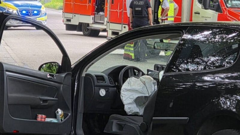 Unfall von Sonntag: Spinne im Auto erschreckt Fahrer und löst Unfall in Kleve aus