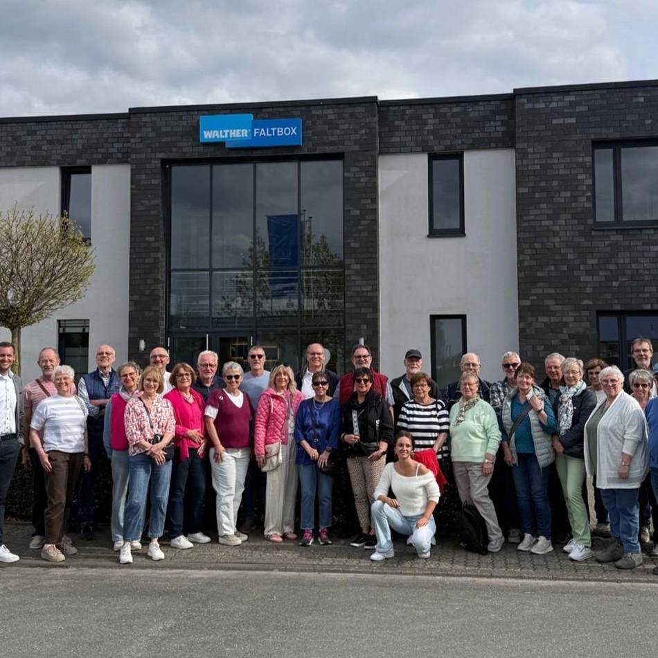 Blick hinter die Kulissen: Kolpingsfamilie Kevelaer zu Gast bei Walther Faltbox Group