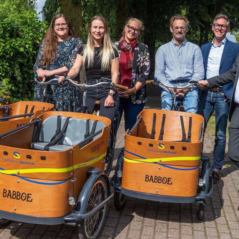 Für Nettetaler Tageseltern: Stadtwerke verschenken E-Lastenräder
