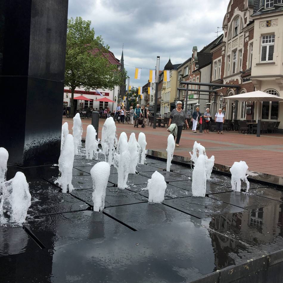 Kurze Auszeit: In Kevelaer sprudeln die Brunnen wieder
