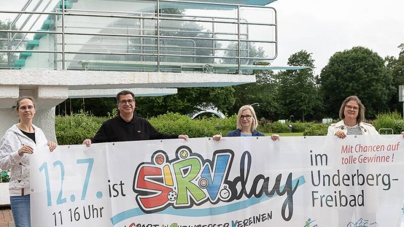 SiRV-Day in Rheinberg: Vereine können sich im Underberg-Freibad präsentieren