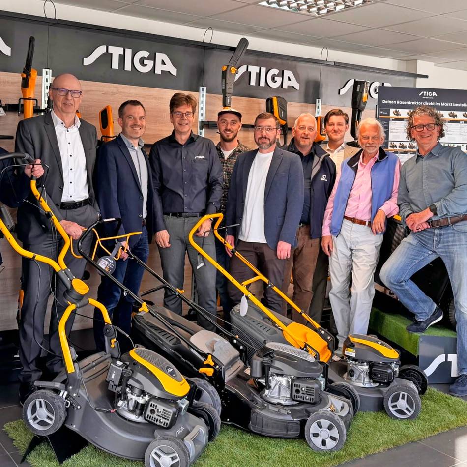 Unternehmensbesuch der Wfg: Zu Gast bei Stiga in Straelen: Rasenmäher mit Akku sind gefragt