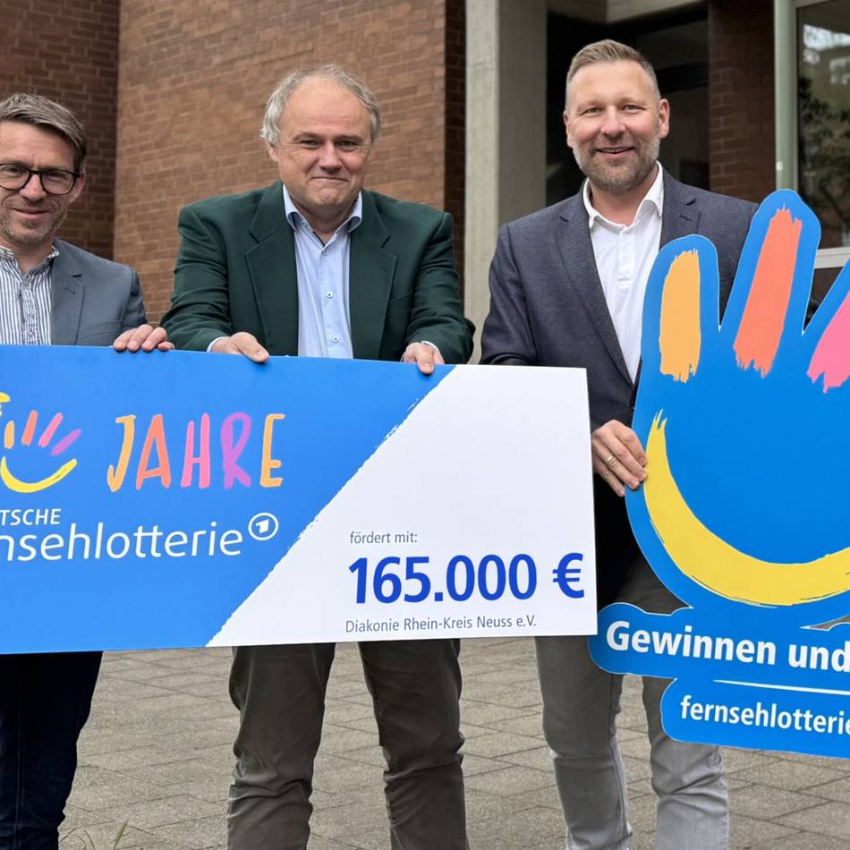 Diakonie bekommt Spende von Fernsehlotterie: Sechsstelliger Betrag für Projekte in Reuschenberg und Gnadental
