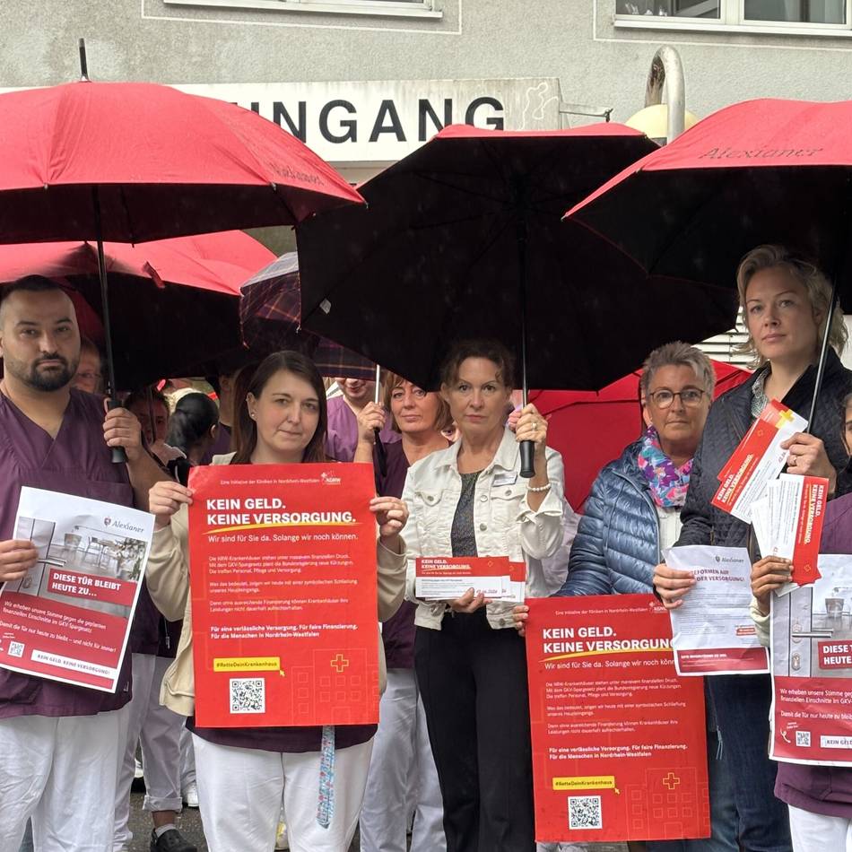 Protest am Remigius-Krankenhaus Leverkusen:  „Was hier angezettelt wird, ist ein staatlich induziertes Sterben“