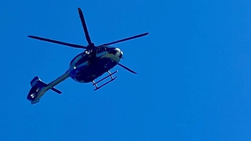 Zwischen Radevormwald und Remscheid: Rettungsübung mit Hubschrauber an der Talsperre